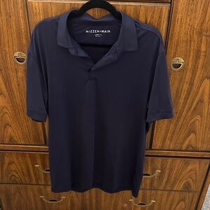 Mizzen+Main Navy Polo Shirt L